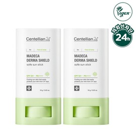 This is a centellian 24 Madeca Derma Shield Safe Sun Stick 2 2 / 본시직영 센텔리안24 마데카 더마쉴드 세이프 선스틱 18g 2개