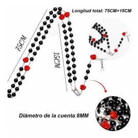 Rosarios Catolico Rosa Mistica Virgen María Bola Tipo Perla