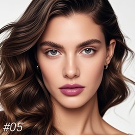 Erinde Lápiz Labial Mate Para Mujer, Lápiz Labial Aterciopelado Resistente al Agua, Delineador Labials Cremoso de Larga Duración, lápiz labial que no 