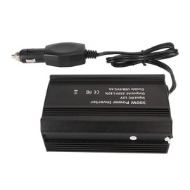 300W Car Power Inverter DC12V to 220V Portable Car Converter Adapter with 3A 2.4A Dual USB for Plug Outlet