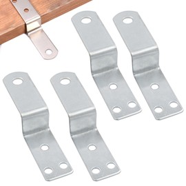 4Pcs Z Brackets for Mounting Corner Bracket Metal Small Z-Shape Brackets for Furniture Picture Frame Wood Cabinet