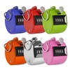 6 Pack Handheld Tally Counter,4 Digit Number Count Clicker Counter,Round