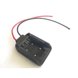 Terrafirma Technology Adapter compatible with dewalt Flexvolt 60V max batteries dock power connector 12 gauge, Black