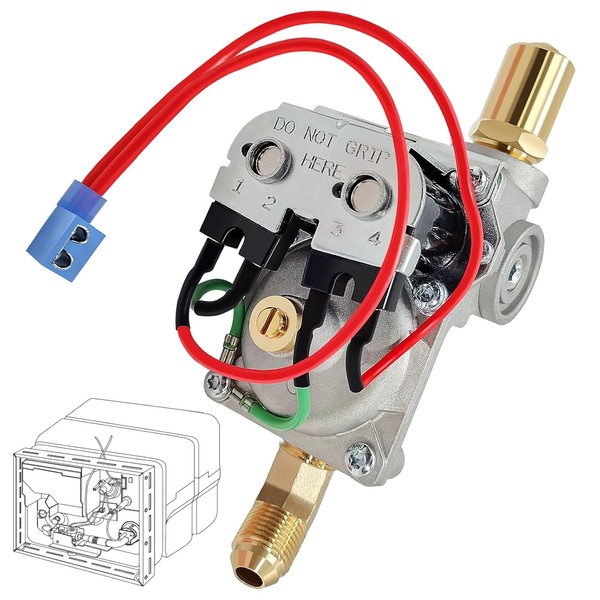 92078 Válvula de gas para calentador de agua RV, válvula