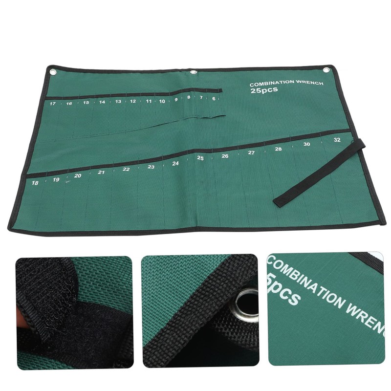 SEWACC Tool Roll Slot Electrician Storage Holder for Wrenches Oxford