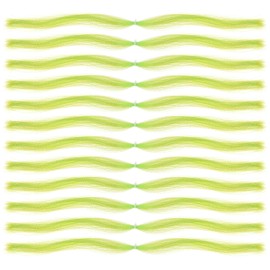 PATIKIL Crystal Flash Fly Fishing Line Fly Tying Material, 12Pcs 250 Strands Dry Flies Decorating Accessories for Making Fishing Hook Lure Flies, Fluorescent Green