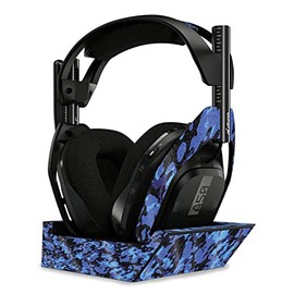 MightySkins Glossy Glitter Skin Compatible with Astro A50 Wireless Headphones + Base Station (Gen 4) - Blue Modern Camo | Protective, Durable High-Gloss Glitter Finish | Easy to Apply