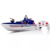LiteHawk RC Toy Marine Unit Police Boat, Sprays Water from