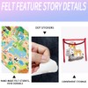 BEUNITONE 45-Pcs Farm Animal Felt Storyboard with Felt Background fabric-11