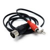 DRUT 1.2m 5 Pin Midi Male Din Plug to 2
