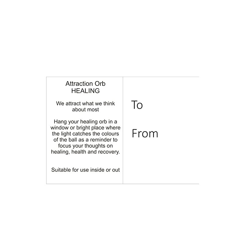 Sienna Glass Attraction Orb - Healing