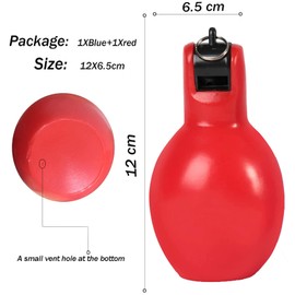 Dingfeiyu Pack of 2 Hand Whistles, Hygienic Hand Whistle, Whistle for Trainer, Referee, Sports Teacher, Dog Trainer, Whistle Loud Emergency, Trainer Accessories Football, Train Whistle