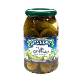 Belveder Polish Dill Pickles 31.74 oz, Vegan, Non-GMO, Gluten-Free (Polish Dill Pickles)