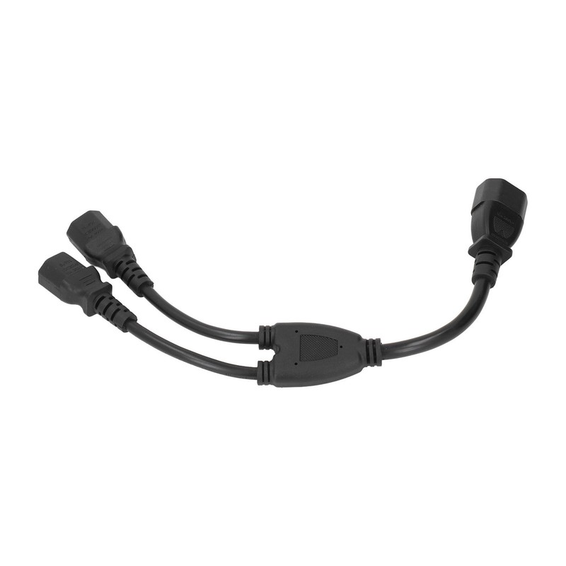 Power Cable Splitter Y Shape 30cm IEC320 C14 Male to