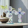 QFkris Standing Cross Crystal Crosses Figurine Tabletop Crosse for Home