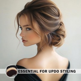 Vouchmind 3PCs Volumizing Hair Sponge Inserts with Puff Cushion Clips – Hair Styling Tools for Adding Volume and Fullness for Women and Girls