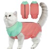 LeLePet Cat Recovery Suit for Female, Post-Surgery Onesie with Breathable