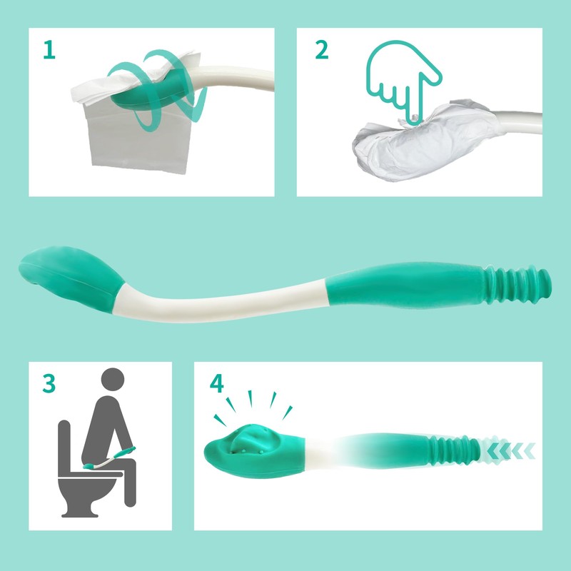 Butt Wiper Tool, 15.7" Comfort Wipe Toilet Aid for Wiping