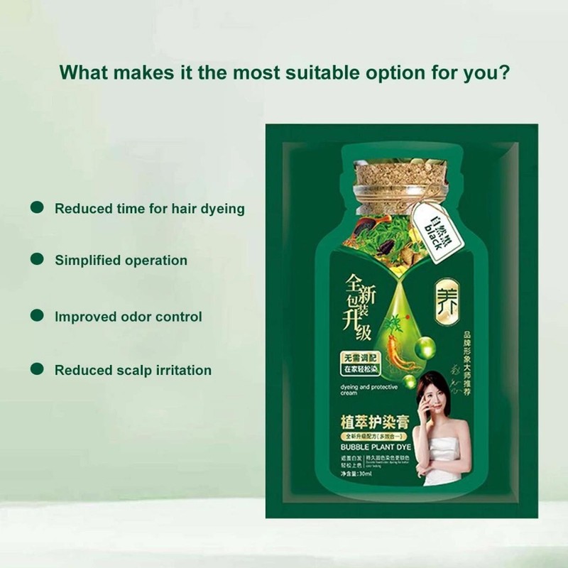 Hair Color Dye Rambut Color Hair Dye Shampoo (30 ml