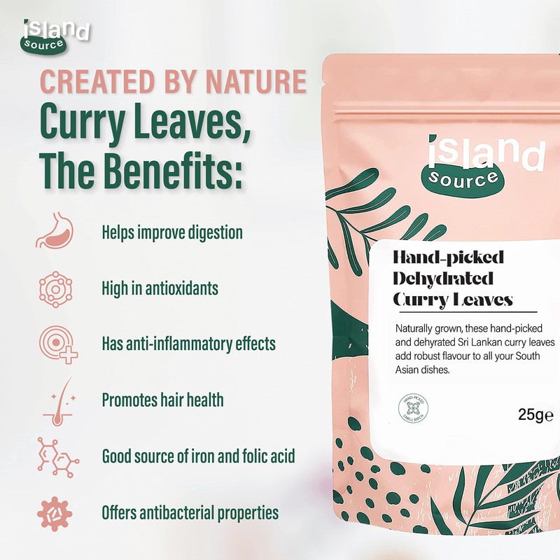 Curry Leaves Natural Dehydrated 25g – Handpicked not Curry Leaves