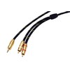 ROLINE GOLD Audio-Verbindungskabel 3,5mm Stereo - 2x Cinch, ST/ST, 2,5