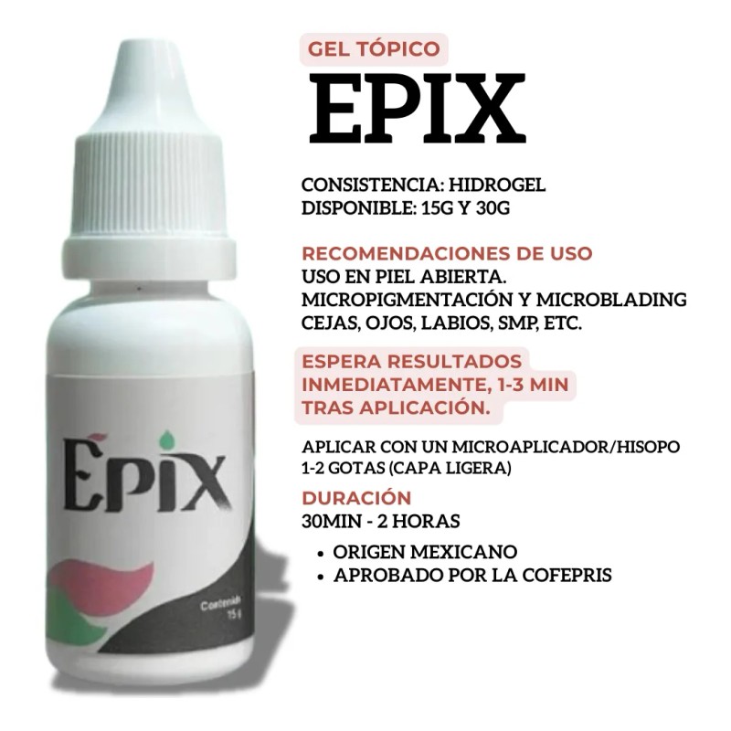 Epix 15gr Gel Tópico Para Pmu Micropigmentación Microblading