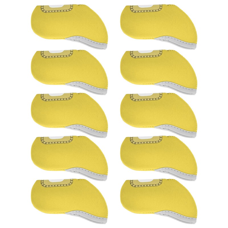 10Pcs Golf Putter Head Cover Iron Club See Through Window