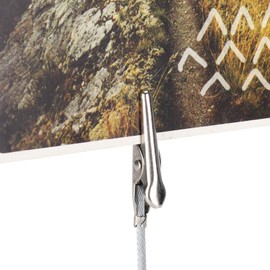 Photo Holder with Base, Desk Memo Clip, Pack of 10 Note Clips, Wooden Base, Crocodile Clip Holder, Photo Number, Place Cards, Note Holder; Rustic Place Card Holder for Wedding Party Family Dinner