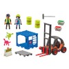 Playmobil City Action 70772 Forklift Truck with Lifting Function, Container