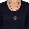 Morella Ladies' Necklace 80 cm with Doughnut Gemstone Pendant in