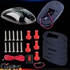 GSOWO 5 PCS White LED Cab Lights Smoked Cab Roof