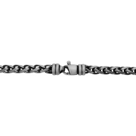 Kooljewelry Sterling Silver 5.7 mm Large Wheat Men's Bracelet (8 inch)