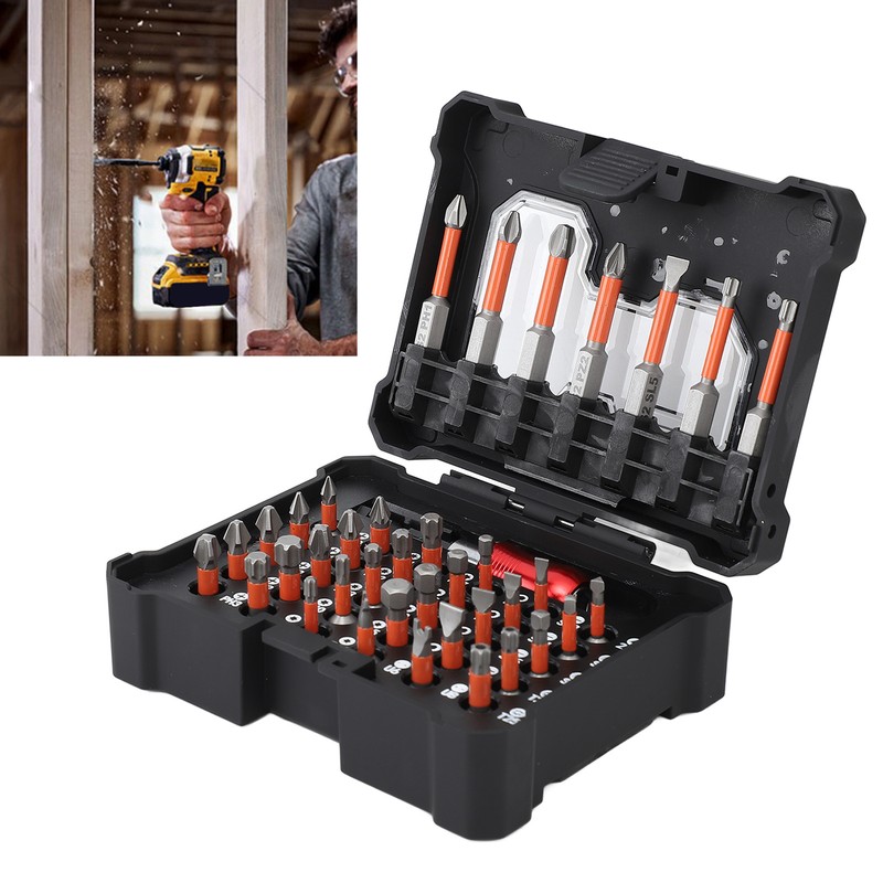 38Pcs Screwdriver Bit Set S2 Alloy Steel Combination Hardware Tool
