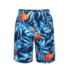 Rokka&Rolla Men's Swim Trunks Quick Dry Board Shorts Bathing Suit with Mesh Lining