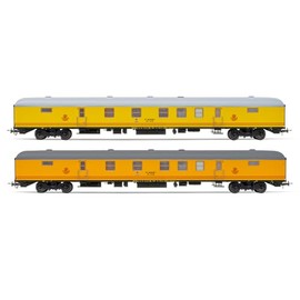 Electrotren HE4021 RENFE, 2-unit set DGCT-3100 postal vans with 160km/h bogies, yellow livery, ep. IV Rolling Stock - Coaches