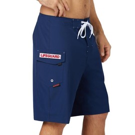 Maui Rippers Men's Lifeguard Swim Trunks Stretch 21" Outseam (US, Numeric, 42, Regular, Regular, Navy)