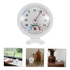 IWOWHERO 2Pcs Round Temperature Humidity Gauge for Refrigerators Humidifiers Indoor