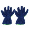 Craedli 2PCS Car Wash Mitts, Anti-Scratch Double Sided 5-Finger Microfiber