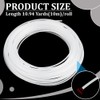 BENECREAT 10m Plastic Welt Cord Upholstery Piping, 3mm Translucent PVC