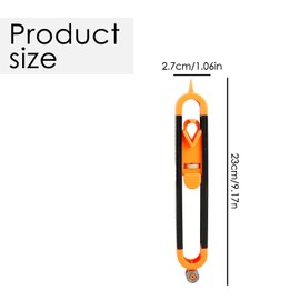 Tabanzhe Contour Gaug-Profile Scribing Ruler with Lock and 2 Pencils Precisely Copy Irregular Shape Duplicator Outline Template Tool for Handyman Woodworking Floor Carpet Tile Laying