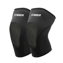 MudGear Knee Pads, Durable & Lightweight Compression Knee Sleeves with Silicone Grip for Obstacle Course Racing, Tactical Training, Spartan Race, Mud Runs, Ninja Warrior, Fitness & Workouts, X-Large
