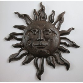 UD Unique Cast Iron Sun Plaque