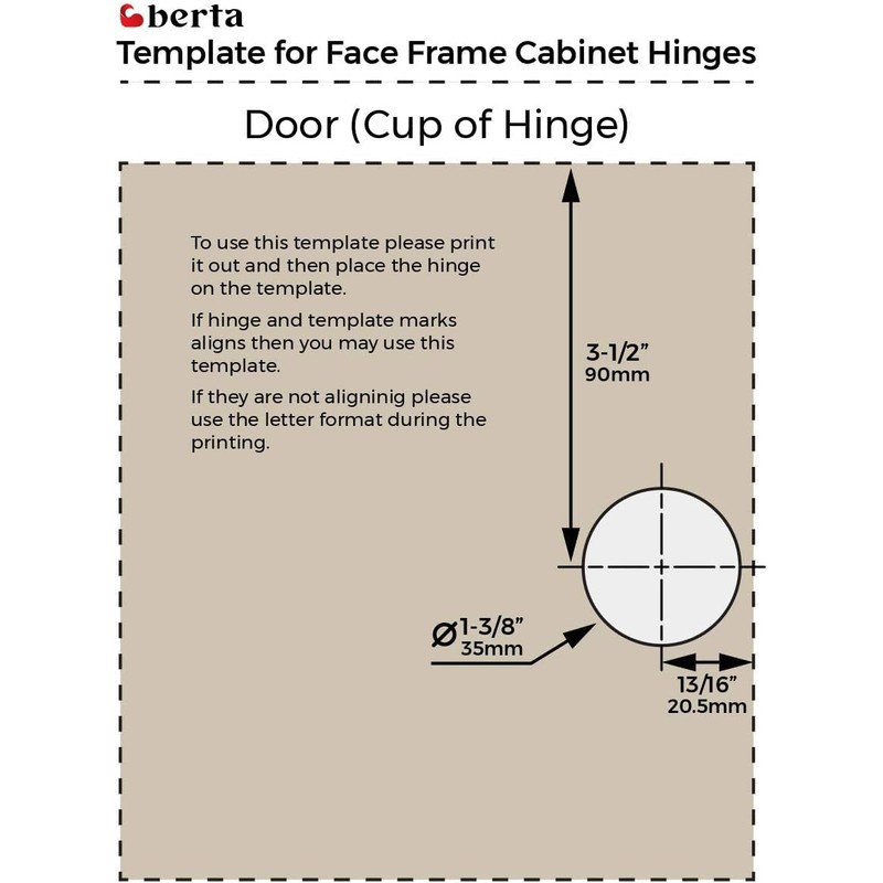Berta 10-Pack, 1/2" Overlay Hinges, 45mm Stainless Steel Quiet 3D