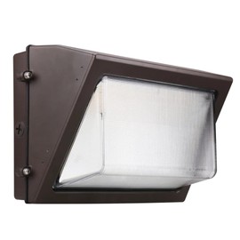LED Wall Pack Light - Wattage Adjustable (120W/100W/80W) - 16,500 Lumens - Photocell Included - High Voltage - SWP5 - Glass Lens - Forward Throw - DLC 5.1 Listed