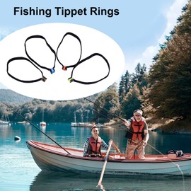Tippet Rings - Fishing Tippet Spool Ring - Elastic Gadget 4 Piece Wire Leader Threaders for Catfish Carp Bass Spooling Freshwater Trout Sports Outdoors Saltwater