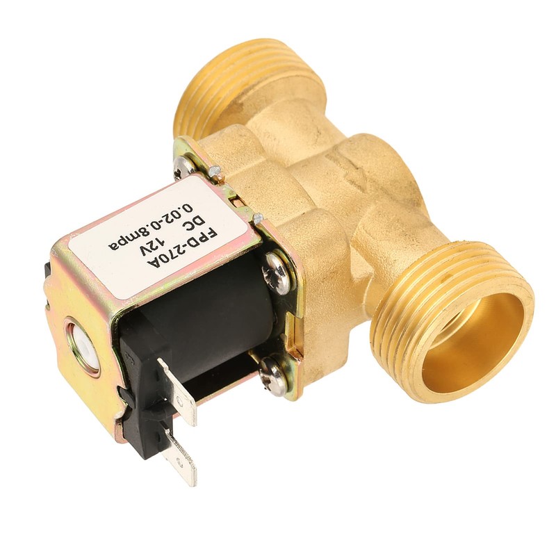 Cunyuer DC 12V 3/4 Inch Normally Closed Brass Electric Solenoid