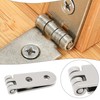 OTOTEC 20PCS 180 Degree Folding Flip Hinges 76x15mm Hole Center