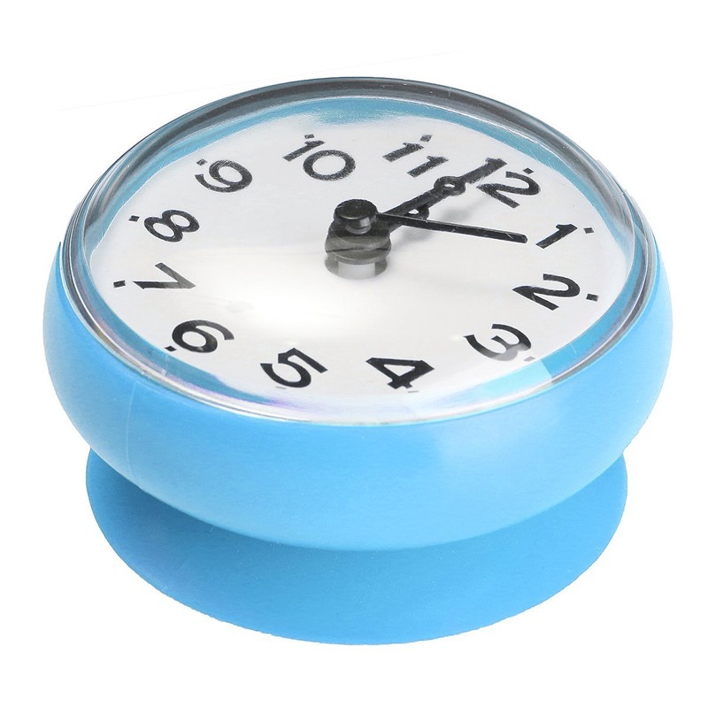 Cisixin Bathroom Waterproof Clock Sucker Kitchen Bathroom Electronic Anti-Fog Wall
