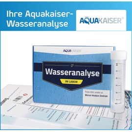 Aquakaiser 3-in-1 Water Test for Drinking & Tap Water - Laboratory Analysis on 17 Test Values - Sampling Kit with Postage