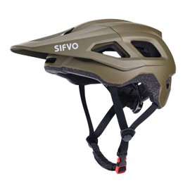 Mountain Bike Helmet with Detachable Visor, SIFVO Bike Helmet for Men and Women MTB Helmet, Adjustable Adult Bike Helmet, 57-59cm